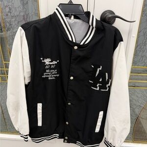 Black and White Varsity Jacket
